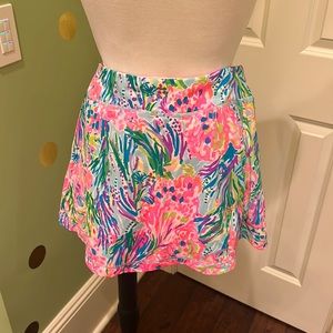 Lily Pulitzer Luxletic Skort - built in shorts … great condition like new